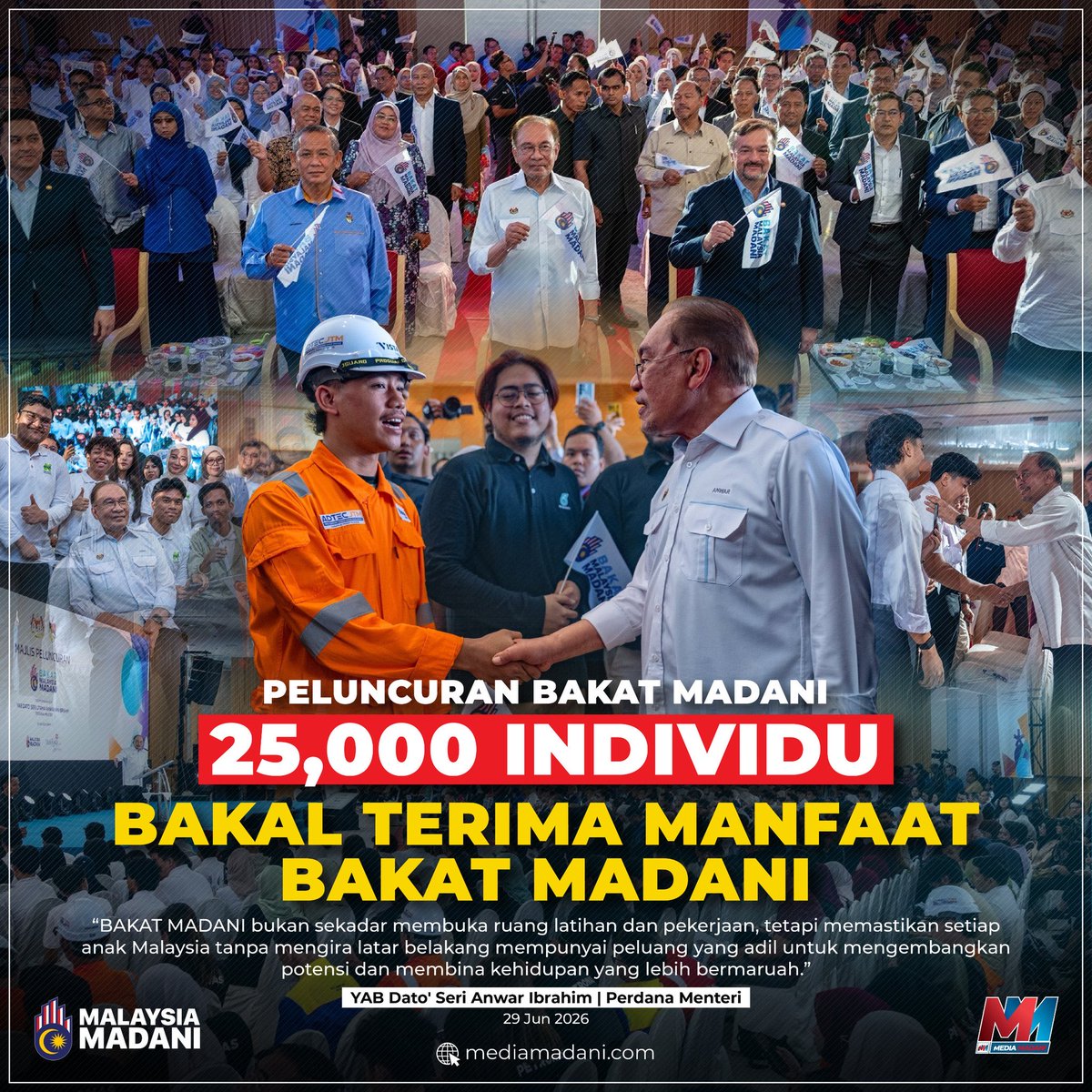 NgaKorMing's tweet photo. Satu lagi inisiatif berwawasan yg dilaksanakan oleh Kejn Madani pimpinan PMX @anwaribrahim. 

Madani fokus bekerja, marilah kita sama-sama menyokong Krjn yg benar2 bekerja utk rakyat! 

#KitaHarapan
#UndiHarapan https://t.co/8QcQbYX88l