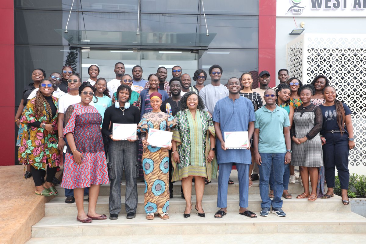 wacsi's tweet photo. Congratulations to Frances Carvalho 🇬🇼, Issa Garango 🇨🇮, Zainab Kadiatu Sesay 🇸🇱 and Bridget Abiem 🇳🇬 on successfully completing WACSI's six-month Next Generation Internship Programme (Cohort 1-2026).

They have been on a journey of hands-on learning and externships. https://t.co/LHUuysq60p
