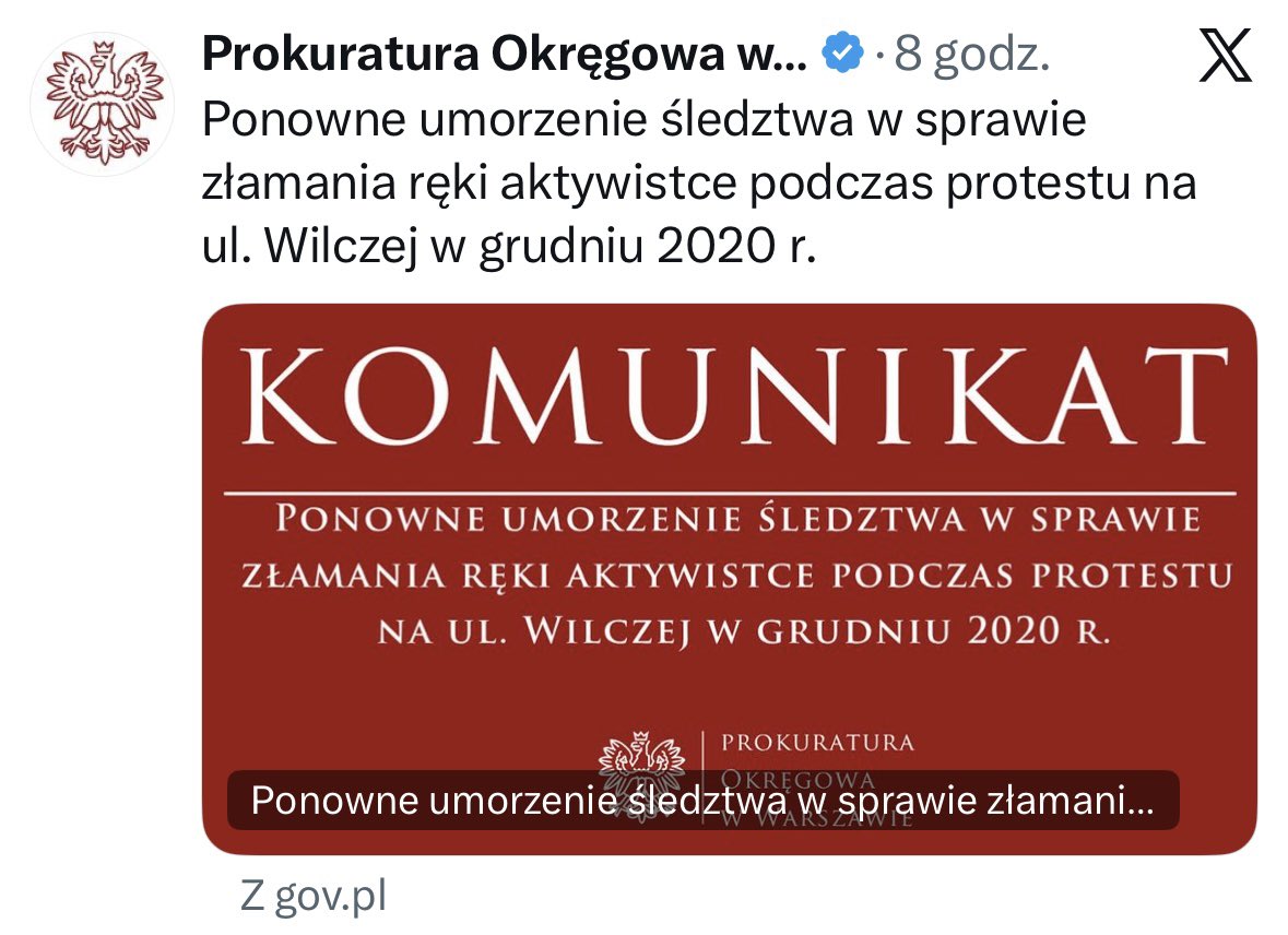 patriokrata's tweet photo. 8 lat widzieliśmy jak władza niszczy nasz system prawa, brutalnie traktuje kobiety i osoby LGBT, oszukuje, kłamie, kradnie i jak bardzo czuje się przy tym bezkarna! 

Teraz widzimy jak nikt za to nie ponosi żadnej odpowiedzialności! 

„Umorzona sprawiedliwość”… 🤦
#DwieWieże https://t.co/81xHcPh95U