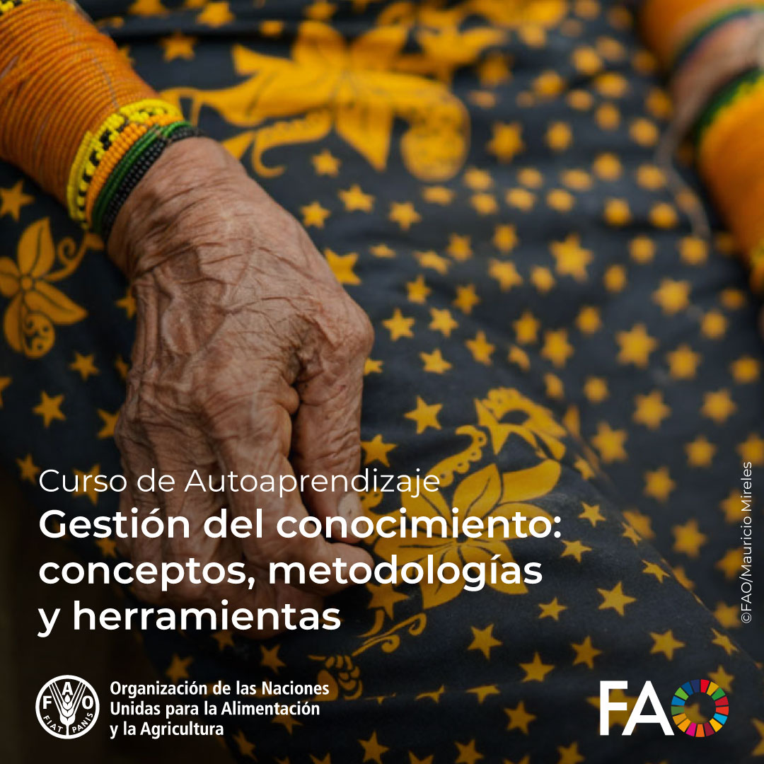 FAOAmericas's tweet photo. 🎓 Curso gratuito de @FAOCampus

🛠️ 🧠Gestión del conocimiento: Conceptos, metodologías y herramientas

💡 Para fortalecer capacidades en gestión del conocimiento en personas, equipos y organizaciones

¡Matricúlate! ➡️https://t.co/BkxYD1jt6i

@FAOKnowledge  @FAO https://t.co/R4JeuVYLcR