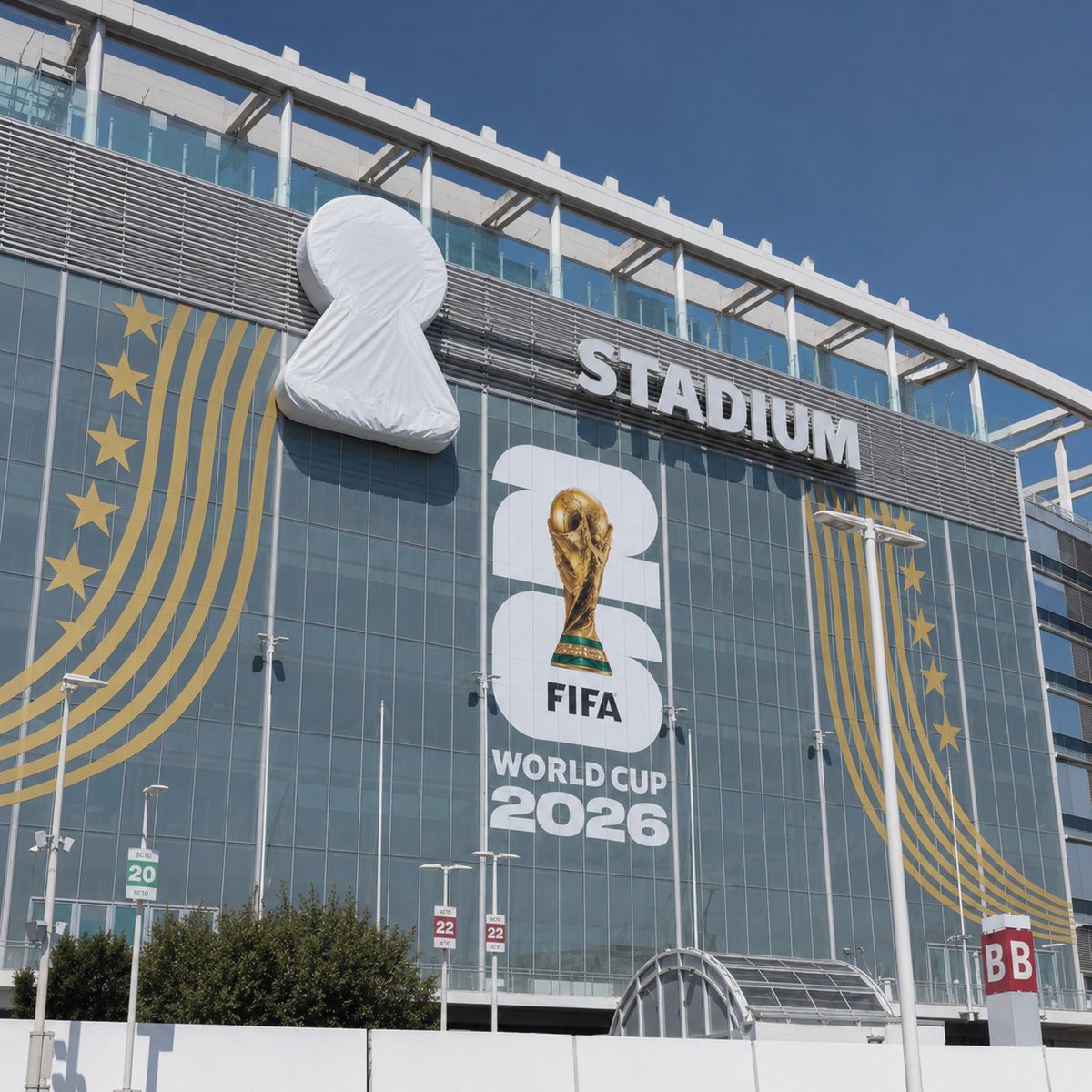 Doorz_app's tweet photo. La FIFA nous a obligés à bâcher notre logo dans les stades de la 
Coupe du Monde 2026.

On savait pas qu'on en était là.
@LEVIS 

#WorldCup2026 #FRASWE

Bienvenue dans le magnifique stade [censuré] 🤝 https://t.co/sMxYLEhKEy