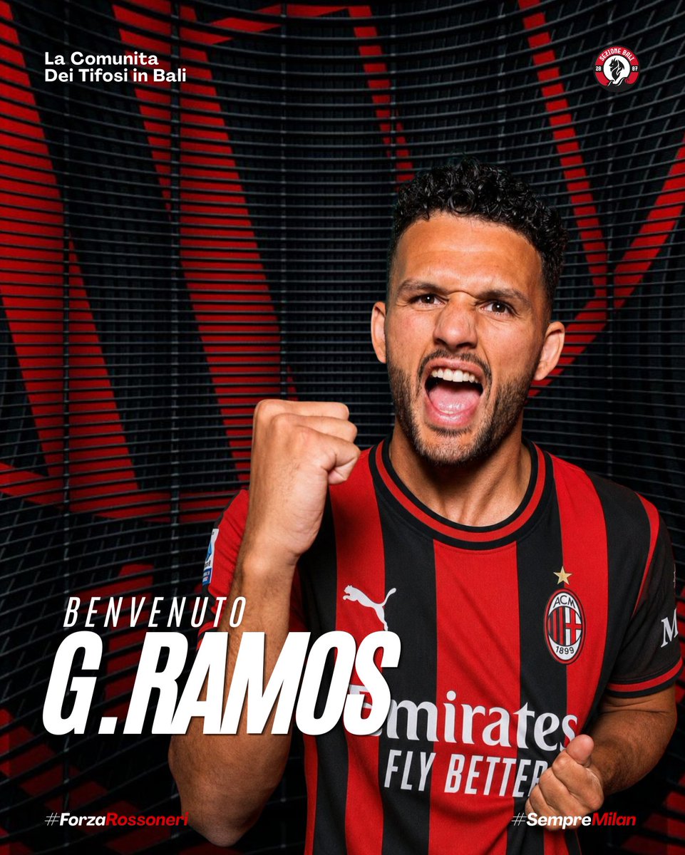 MIsezBali's tweet photo. 𝘽𝙀𝙉𝙑𝙀𝙉𝙐𝙏𝙊 𝙂𝙊𝙉𝘾𝘼𝙇𝙊 𝙍𝘼𝙈𝙊𝙎 🔴⚫ | 🇵🇹

Bagaimana Milanisti, senang dengan kedatangan striker anyar asal Portugal ini? 

⤵️⤵️⤵️

#Benvenuto #GoncaloRamos #MilanistiBali #ForzaRossoneri #SempreMilan https://t.co/L47QuVh3Gv