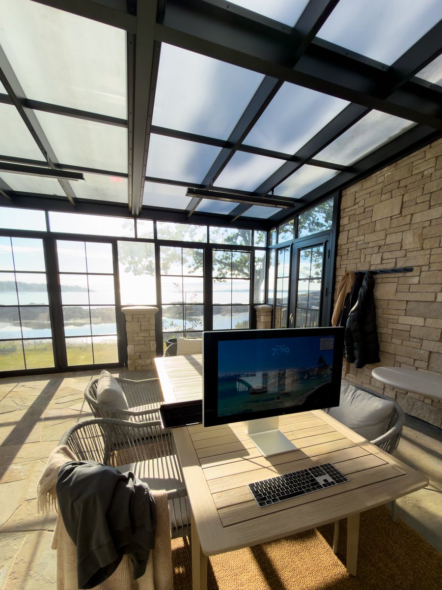 awilkinson's tweet photo. Summer office https://t.co/lSdB2Nrdp8