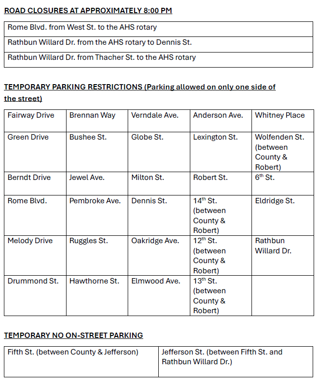 AttleboroPolice's tweet photo. Going to the Attleboro Fireworks on July 3rd? Please be aware of road closures and parking restrictions. https://t.co/mrNiacrikz
