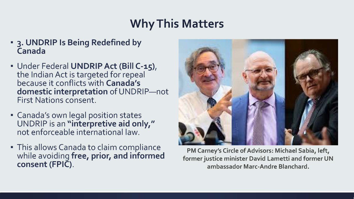 RussDiabo's tweet photo. Tomorrow is July 1st, UNSETTLING CANADA DAY, so I thought I'd reshare this presentation!

#RiseUp #WiseUp

LONGSTANDING FEDERAL PLAN TO END THE INDIAN ACT, INDIAN RESERVES &amp; INDIAN STATUS

Ending the Indian Act: What Is Really at Stake for First Nations 3/6 https://t.co/qwjc4FeDkc