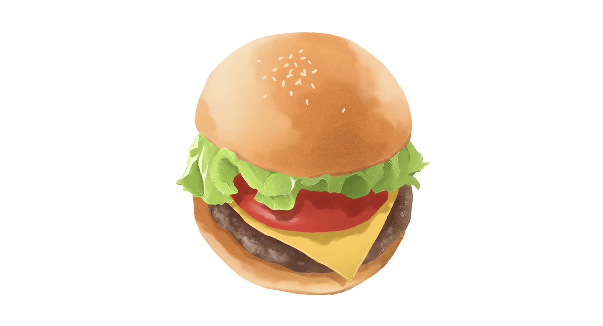 chihaa_04's tweet photo. バーキン所望
 #イラスト #ハンバーガー https://t.co/synfwGMEnD