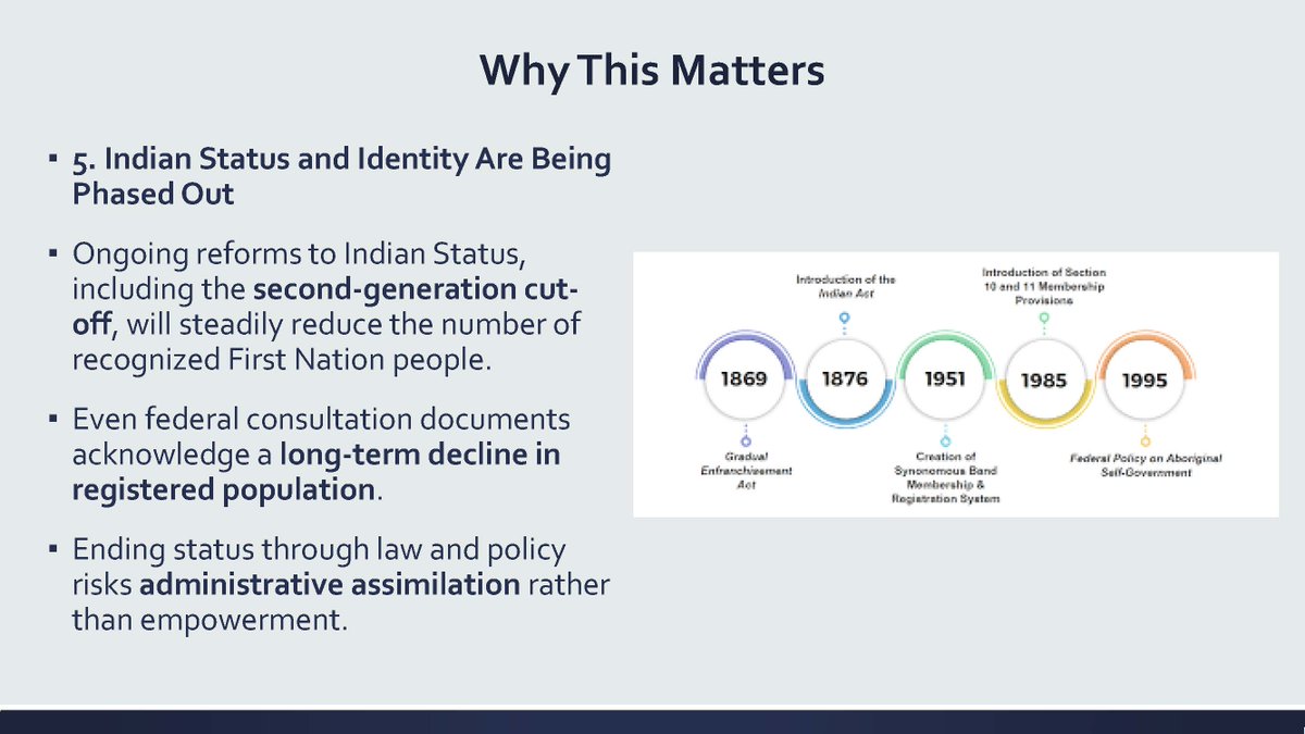 RussDiabo's tweet photo. Tomorrow is July 1st, UNSETTLING CANADA DAY, so I thought I'd reshare this presentation!

#RiseUp #WiseUp

LONGSTANDING FEDERAL PLAN TO END THE INDIAN ACT, INDIAN RESERVES &amp; INDIAN STATUS

Ending the Indian Act: What Is Really at Stake for First Nations 4/6 https://t.co/IM01n1cUYS