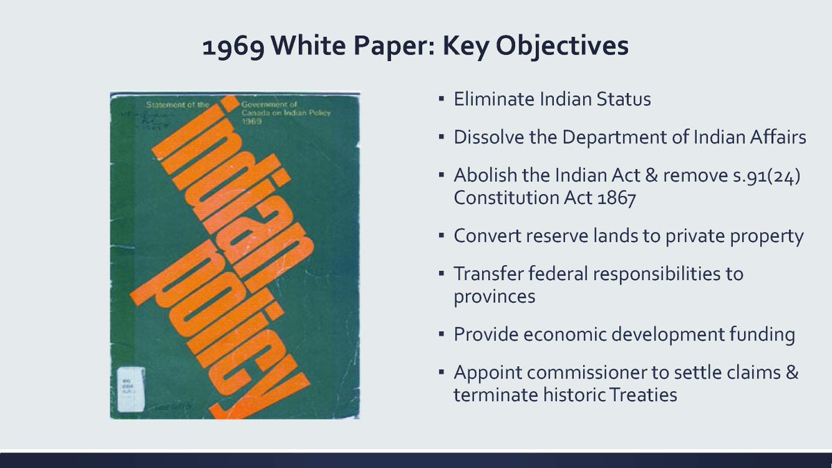 RussDiabo's tweet photo. Tomorrow is July 1st, UNSETTLING CANADA DAY, so I thought I'd reshare this presentation!

#RiseUp #WiseUp

LONGSTANDING FEDERAL PLAN TO END THE INDIAN ACT, INDIAN RESERVES &amp; INDIAN STATUS

Ending the Indian Act: What Is Really at Stake for First Nations 5/6 https://t.co/Vu46x86iE7