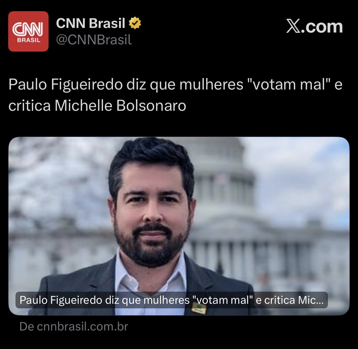 GustavoKnauer's tweet photo. É uma estupidez dizer isso para atingir a Michelle. Isto cria muros e não pontes, principalmente, com o público “não-bolsonarista”. 

É uma falha retórica infantil, principalmente pela posição que ele tem com Flávio e Eduardo. https://t.co/vN0q62BNx7