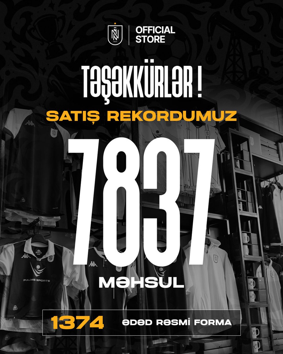 PFC_Neftchi's tweet photo. Göstərdiyiniz dəstək üçün sizə təşəkkür edirik! 🙌

İndi isə yeni mövsüm, yeni kolleksiya və yeni hədəflərlə bu uğuru birlikdə daha da irəli aparmaq üçün səbrsizlənirik. 🔥

🔗 https://t.co/CeTQIXxVCz https://t.co/fJc1Q2Ia2Z