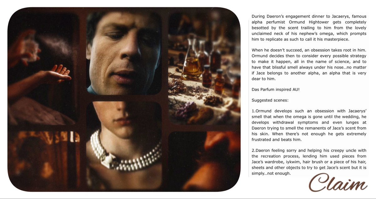 jacesmomager's tweet photo. https://t.co/w0UXfWPnVY

Hii pls also consider claiming my Ormund x Jacaerys Das Parfum inspired prompt for #bottomjacesummer 🥀 https://t.co/XJqDWfjzDW