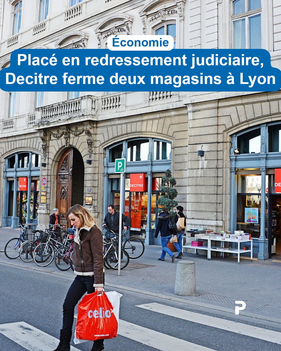 leprogreslyon's tweet photo. Le groupe Nosoli, détenteur des librairies Decitre et Furet du Nord, a annoncé la fermeture de 11 de ses 27 magasins, ce mardi 30 juin. Deux enseignes #Decitre à #Lyon vont cesser leur activité.
➡️ https://t.co/LKRQR8nJhL https://t.co/yXDny066Ww