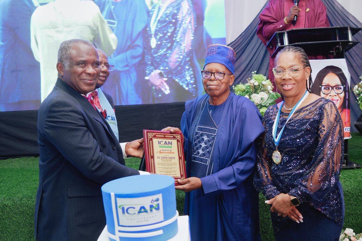 IESLGLOBAL94's tweet photo. Dr Diran Fawibe delivered a keynote speech during ICAN 24th Investiture Ceremony on Saturday 27th June, 2026.

Theme: “Driving Growth, Empowerment, and Community Relevance in a Challenged Economy.”

Read full speech on our LinkedIn page https://t.co/UTnZJkEill