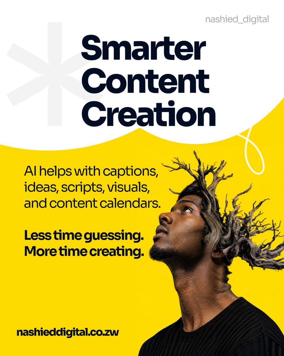 NashiedDigital's tweet photo. AI is changing social media—but great marketing still needs human strategy, creativity, and insight.

The businesses that will thrive aren't the ones replacing people with AI. https://t.co/K5cHWhoqwI