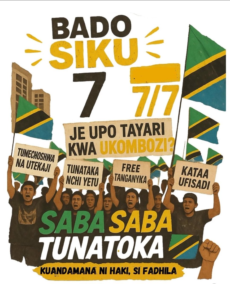 rose_mayemba's tweet photo. Kuandamana au kutokuandamana hakutategemea Samia ameamkaje, sio hisani.
Wananchi wakiamua kuandamana, apende asipende, hii ni haki inayolindwa kikatiba.
Polisi Tanzania kazi yao kubwa ni kulinda sio kutisha Raia...
Kama hawataki kulinda wabaki nyumbani, hii aizuii maandamano kuendelea.