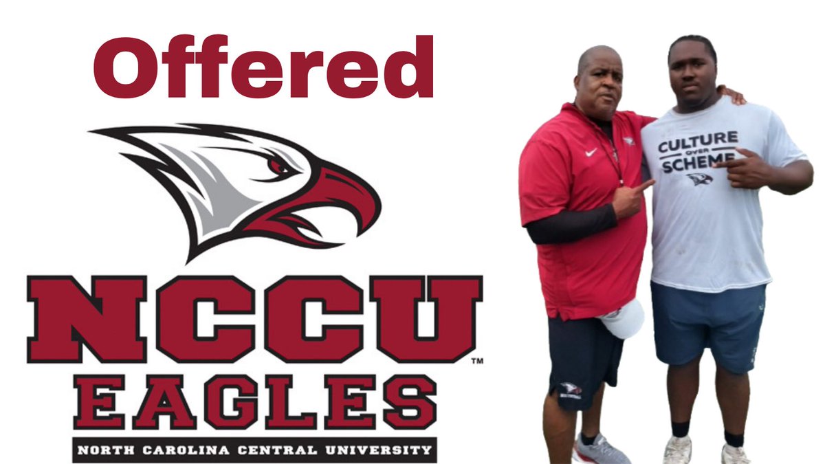 MJSmith4243's tweet photo. After a conversation with @warriordad4 I’m blessed to receive my 4th D1 offer from @NCCU_Football 
@CoachBarnette @CoachMatt_NCCU 
#AGTG #DL https://t.co/4UVUlsmr5n