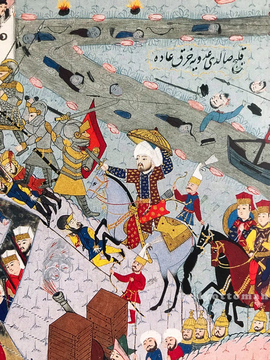 dailyottoman's tweet photo. Fatih Sultan Mehmed Belgrad Kalesi'ne saldırıyor. https://t.co/w1ESyIrcHT