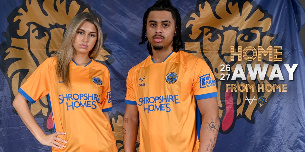 EliteProSports_'s tweet photo. 𝐇𝐨𝐦𝐞 𝐀𝐰𝐚𝐲 𝐟𝐫𝐨𝐦 𝐇𝐨𝐦𝐞
'26/27 Away @shrewsburytown X @oxensportsuk
Traditional home colours on the road alongside the superb 140th anniversary Navy home kit will make #Salop fans feel closer to home than ever.
#shrewsburytown #oxen #oxensports #kitlaunch https://t.co/FmVXye2eMa