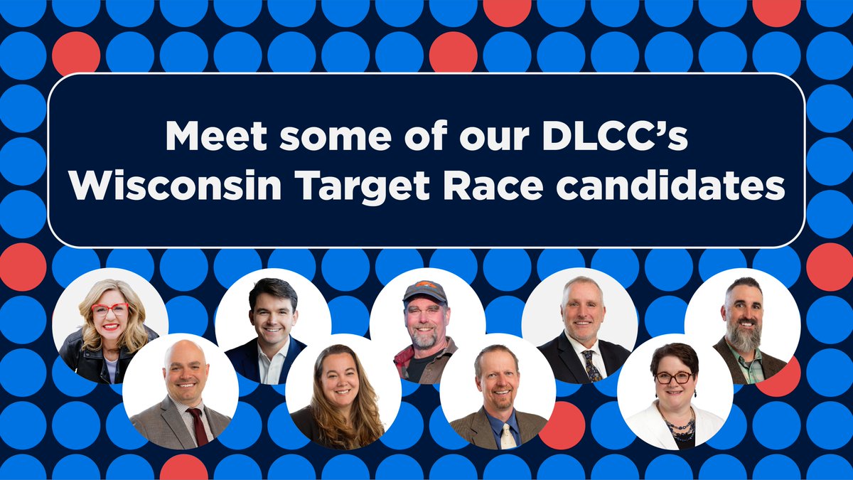 DLCC's tweet photo. Announcing our next group of Target Race candidates who are ready to help us flip the Wisconsin legislature blue this November 🧵 https://t.co/vlsMISmySl