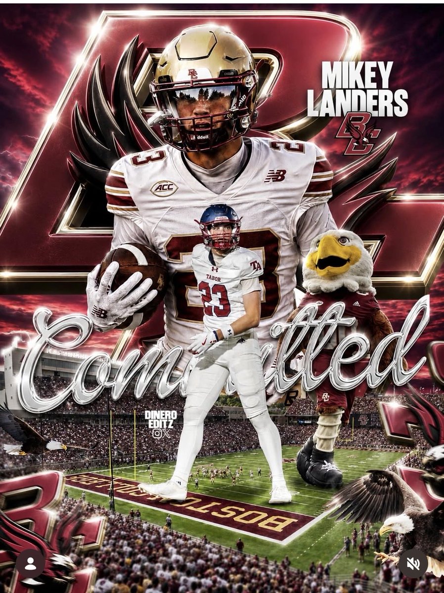 TrevorHass's tweet photo. Duxbury native and rising Tabor junior Mikey Landers has committed to Boston College.

Elite athlete who is also an excellent baseball player. 

He’ll join teammate Dominic Maser (‘27) at BC @GlobeSchools @mikeylanders28 @CoachJeffMoore @taborathletics @TASeawolfFB https://t.co/AUsRCQqEDI