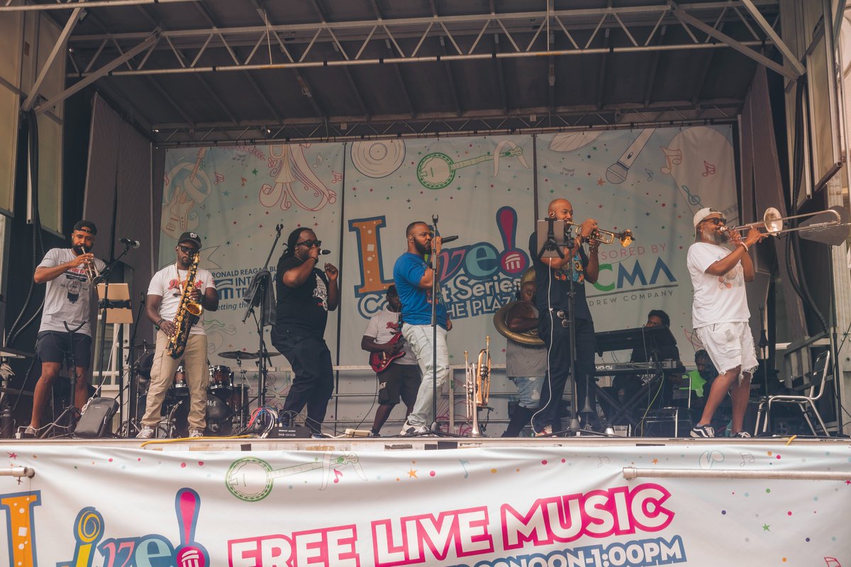 ReaganITCDC's tweet photo. As we celebrate #AfricanAmericanMusicAppreciationMonth and honor the artists &amp; genres that have shaped the soundtrack of American history, we’re excited to share the line-up for the 25th season of Live! Concert Series on the Plaza 7/13 at #RRBITC.
https://t.co/C9F5666slP https://t.co/FYj8M4Stsp