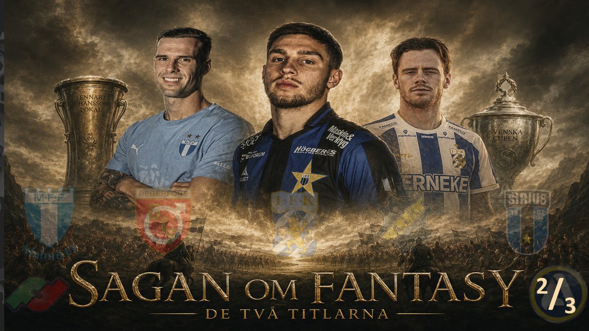 fantasytuben's tweet photo. ALLSVENSKA ÅTERSTARTEN - DEL 2 (3) 

med #Malmö, #Degerfors, #IFK Göteborg, #AIK, #Sirius

https://t.co/HcE5Nx5T19 https://t.co/Qow50aH6zV