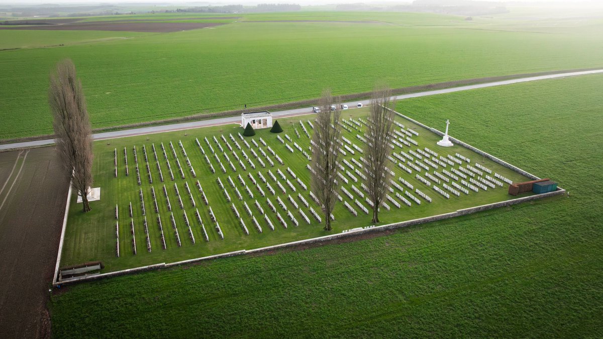 CWGC's tweet photo. When we think of the Battle of the Somme today, 110 years later, we reflect on the futility of warfare and the loss of so many young British and Commonwealth soldiers.

The Somme was split into many different actions, from the notorious first day, where over 18,500 Commonwealth soldiers were killed in a single morning, to the introduction of Commonwealth troops in July and August, to the final battles around the Ancre Heights.

But the Somme is more than just a single campaign. It holds historical resonance for sure, but the Somme’s effects can still be felt today. Discover more by reading our latest blog, link below.

#Somme110