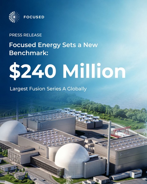 JamesAtDraperVC's tweet photo. Exciting news from Chris and the Focused Energy team.

They announced SourceLight, a laser-driven radiation-source business that is a next step in their vision of using fusion to power civilization.

They also have great taste in company counsel (shout out Latham and Watkins).

Congrats to all involved.