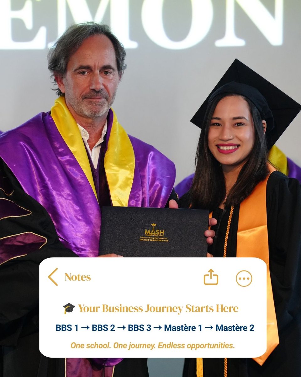SchoolMisb2024's tweet photo. Every successful business leader starts somewhere. Why not start at MISB?
#MISB #studyinfrancee #BusinessSchool #Internationaleducational #BusinessManagement #BachelorProgram #MastersPrograms https://t.co/hfHJoFT6y4