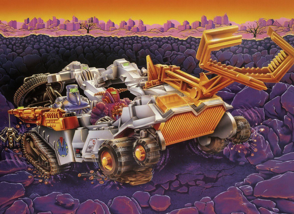 hasbr0mniverse's tweet photo. Inhumanoids 1986
Vehicle/Base: Trappeur
Technical Specifications:
•Detachable Hovercraft With Harness Trap
•Movable Lever Works Front Mounted Claw
•All Terrain Tracker Wheels
•Retractable Grappling Hook
•Command Station #Inhumanoids https://t.co/w1WCo9Phjv