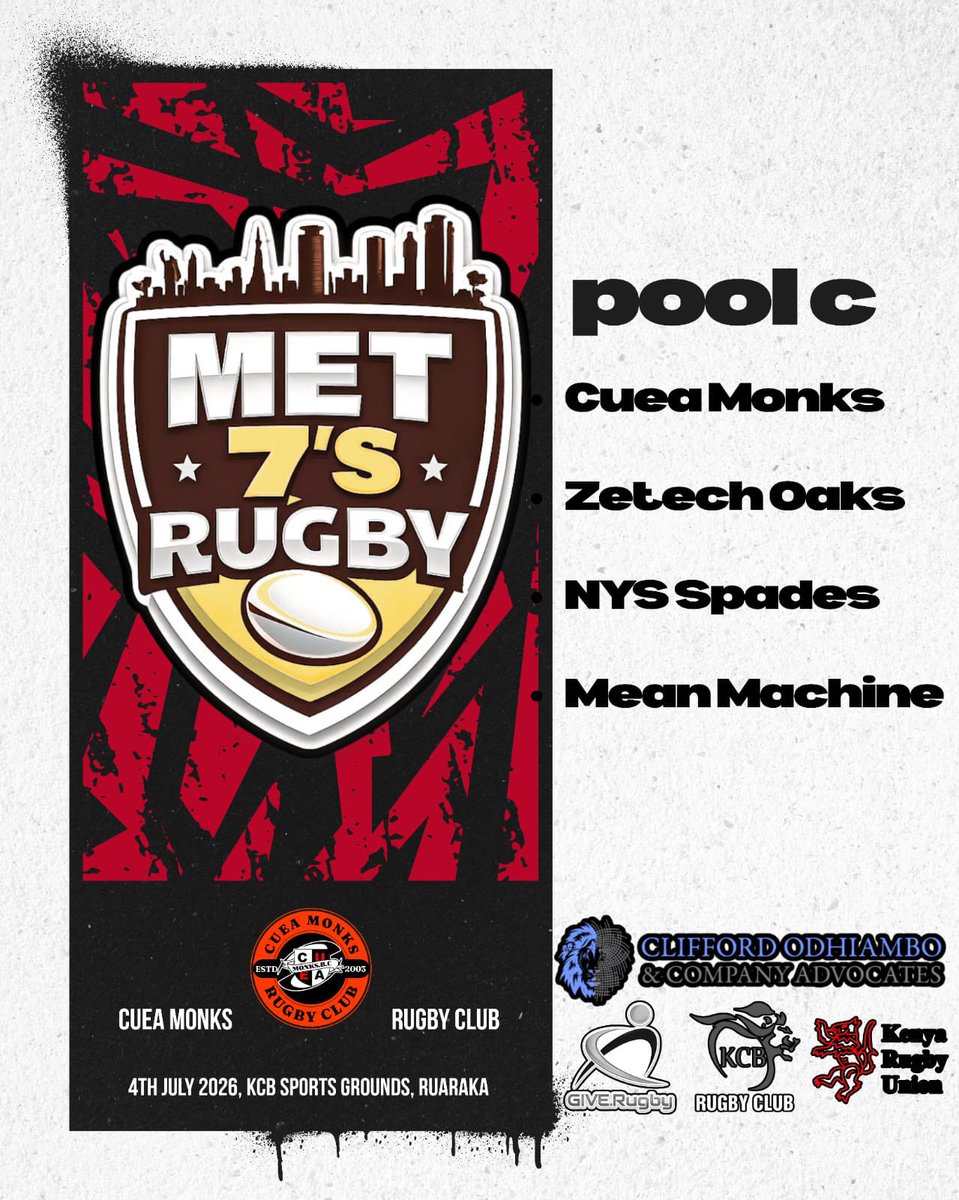 cueamonksrugby's tweet photo. 7s is back!
We meet at the den come July 4th
#BYOM
#MonksTuko https://t.co/PW0ByacM8T
