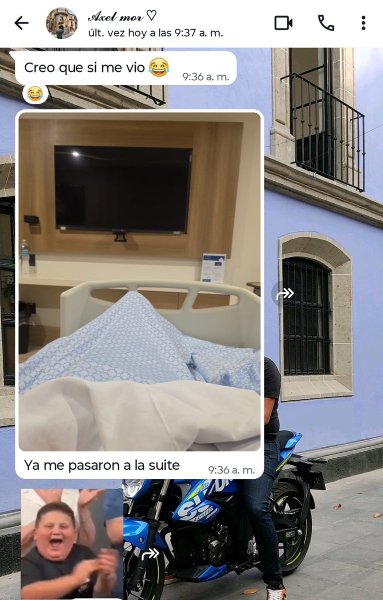 BeidaTinoco's tweet photo. Yo, bien preocupada por Axel.
El Axel pasándola bomba en el hospital. https://t.co/Ow94sfN9to