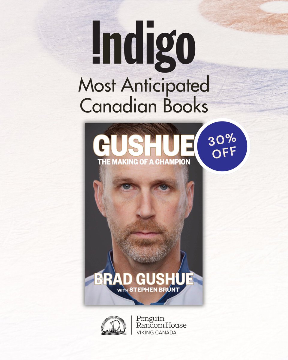 TeamGushue's tweet photo. Amazing news! Indigo has included Brad’s upcoming book in their Most Anticipated books of the year, this week only, at a special price of 30% off. You can check out the deal at the link below ⬇️ 

https://t.co/C5Gjj0Swic https://t.co/fSN4A3hq1Y