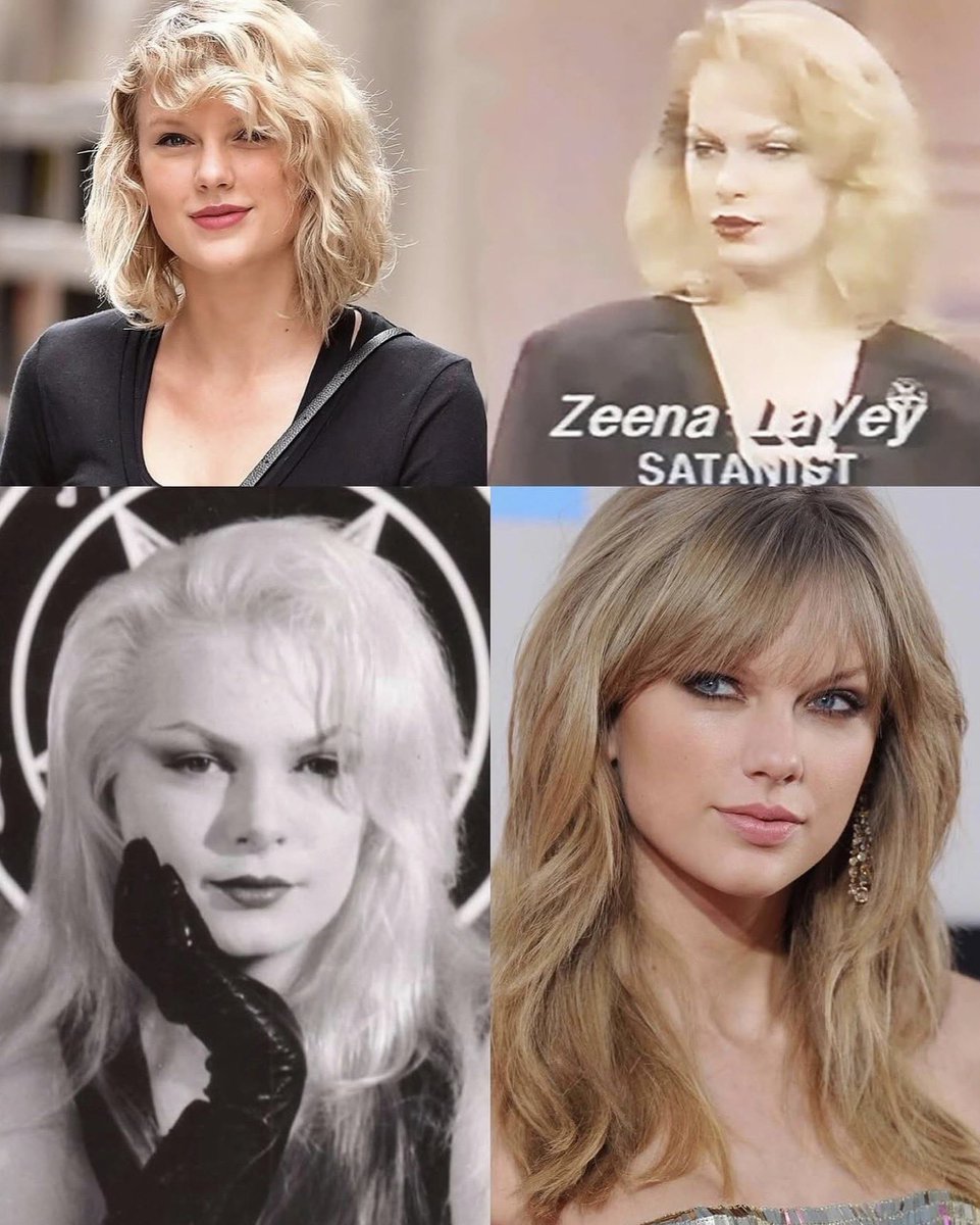 MattWallace888's tweet photo. Taylor Swift looks exactly like a Satanist born in 1963. What are the chances? https://t.co/ttyPprW8dJ