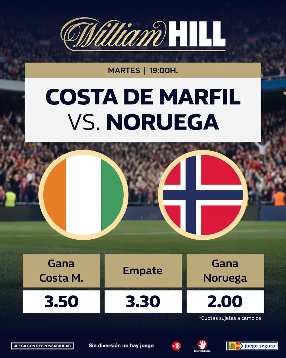 WilliamHillES's tweet photo. 😮‍💨 Haaland llevaba 4 goles en 2 partidos y no jugó nada contra Francia para llegar fresco a este partido

🆚 Hoy su gran cara a cara será con Diomandé, una de las grandes revelaciones de este Mundial. Echa un vistazo a las cuotas: https://t.co/6oELOwydiM

⚠️#JuegoResponsable 🔞 https://t.co/871bv2SqXj