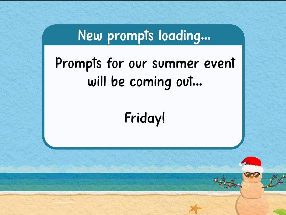 118holigays's tweet photo. As promised, we're preparing a Christmas event... For the summer!! Prompts coming out this Friday, get ready 🥰 https://t.co/Q0xHrOoSUD