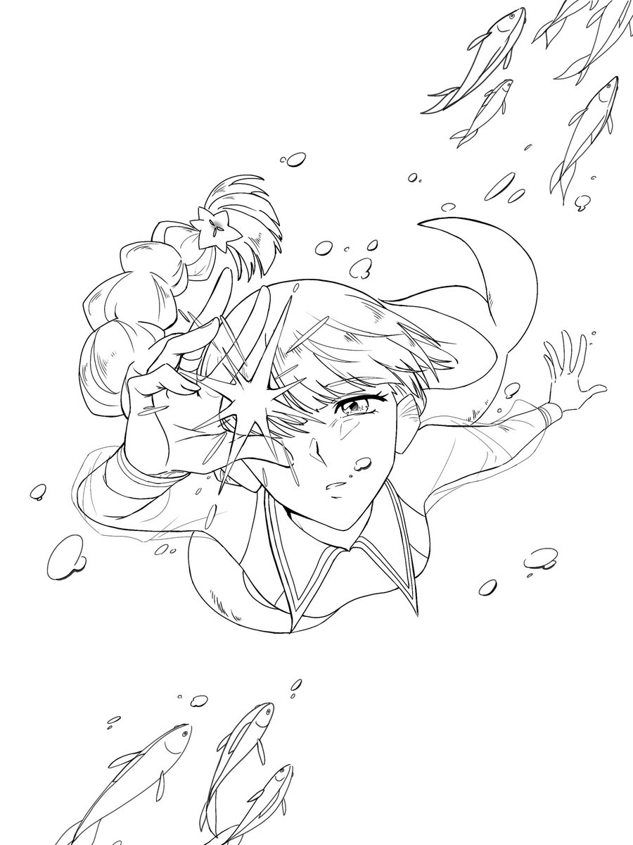 _2ilo8q's tweet photo. #さよララファンアート部
#さよならララ

　” out of the sea “🫧 https://t.co/GbrtaeLW8p