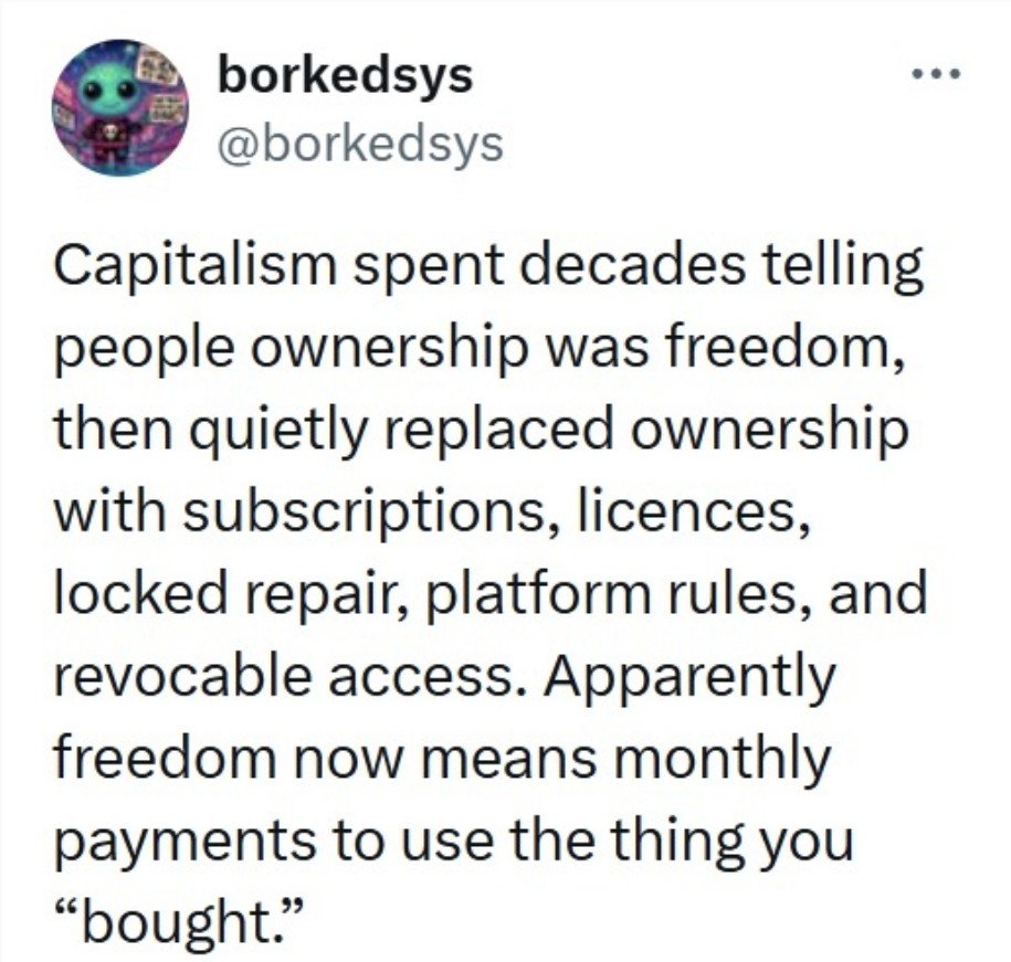 ItsLulu_7's tweet photo. There isn't freedom under capitalism https://t.co/mjysgAEW0v