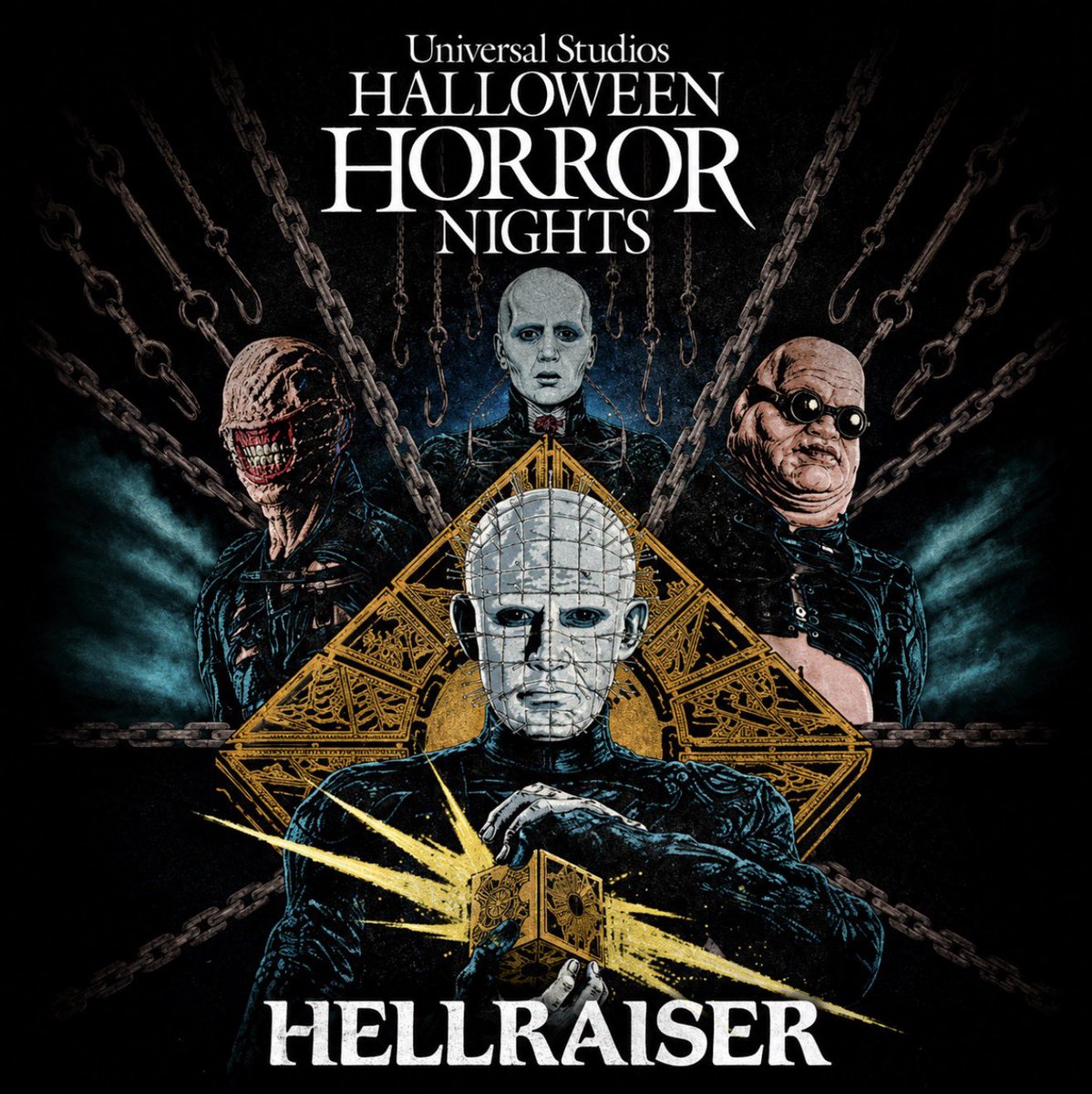 TLEVmedia's tweet photo. 🚨HERE WE GO HHN MAZE CONFIRMED🚨

For The First Time, Halloween Horror Nights UnleashesHellraiser, Transporting Guests Into a Dark Realm of Pain and Pleasure with Pinhead and the Cenobites,
In All-New Haunted Houses Based on the OriginalHellraiser Trilogy 

#hhn #horrornights https://t.co/eWIYHopc1G