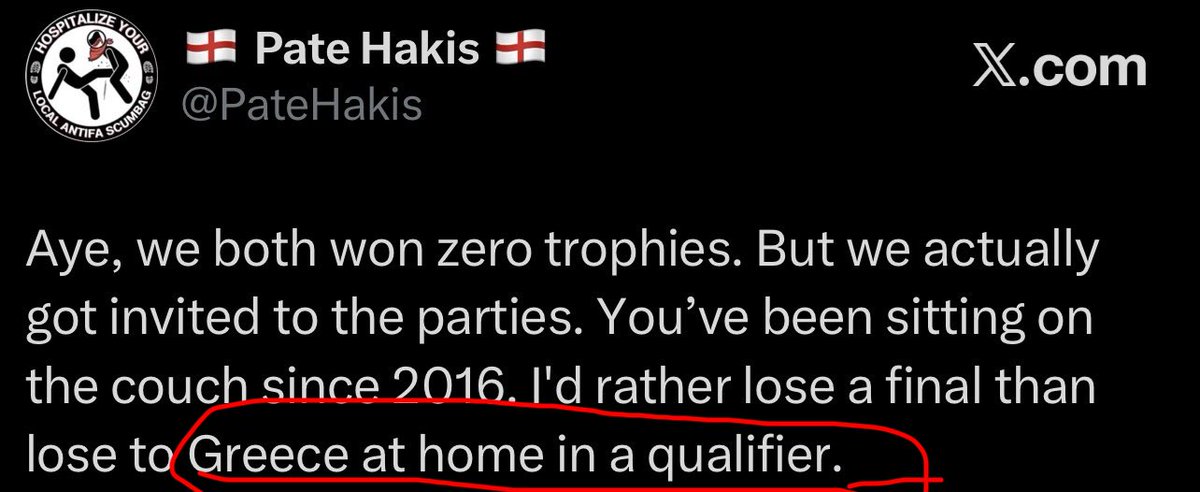 PateHakis's tweet photo. @karplunkz @Logicull @IrishPropaganda Here, I circled it for you since reading isn't your strong suit. Now go look at the Nations League table again and quiet down. https://t.co/nbpqfrXsq8