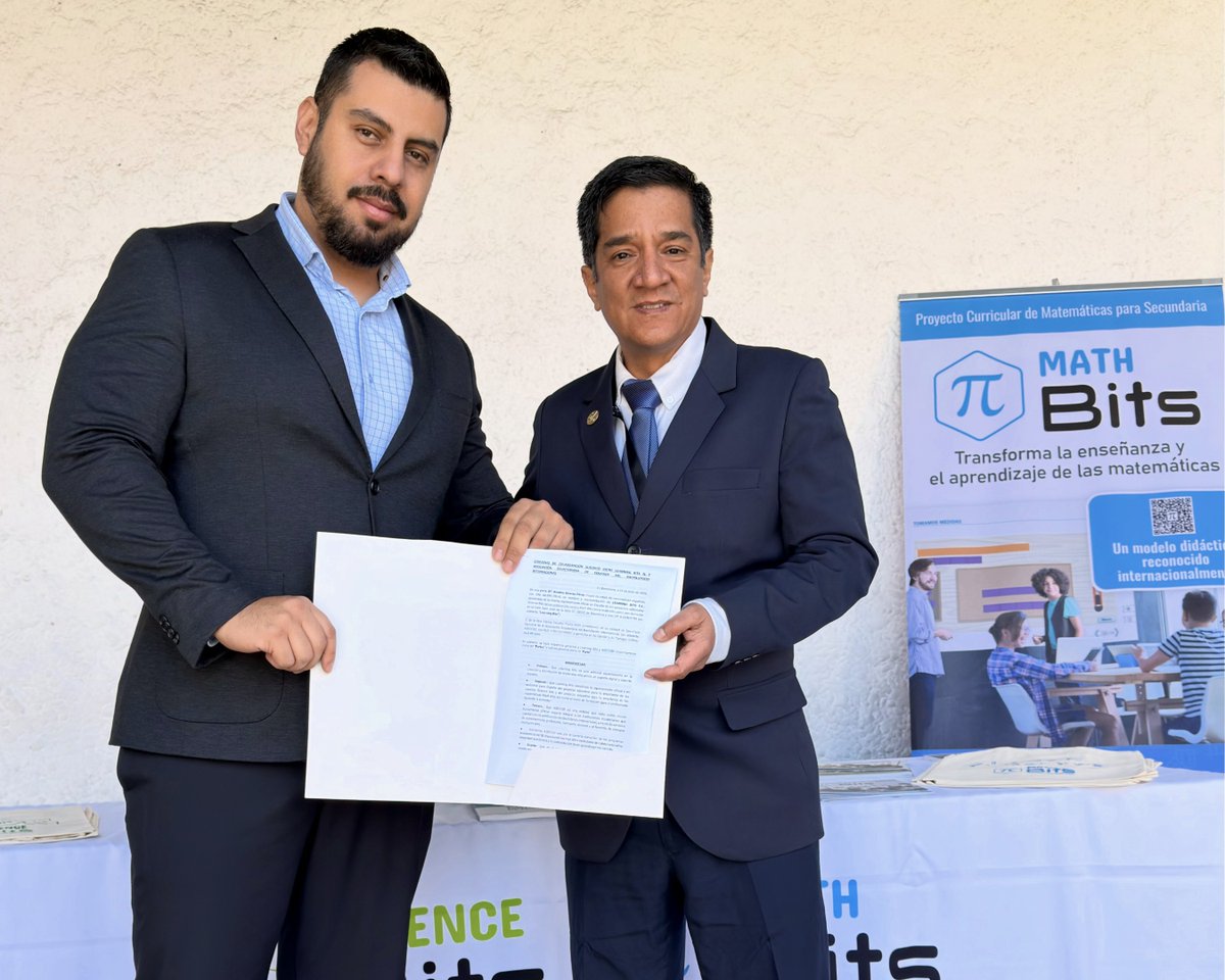 MathBits's tweet photo. La semana pasada en Quito formalizamos una alianza entre @ASECCBI y Learning Bits, en el encuentro de #colegiosIB de Ecuador. Objetivo: potenciar ciencias y matemáticas con aprendizaje innovador y basado en evidencia. Con mucha ilusión por lo que viene. https://t.co/DOxbMXH5uX