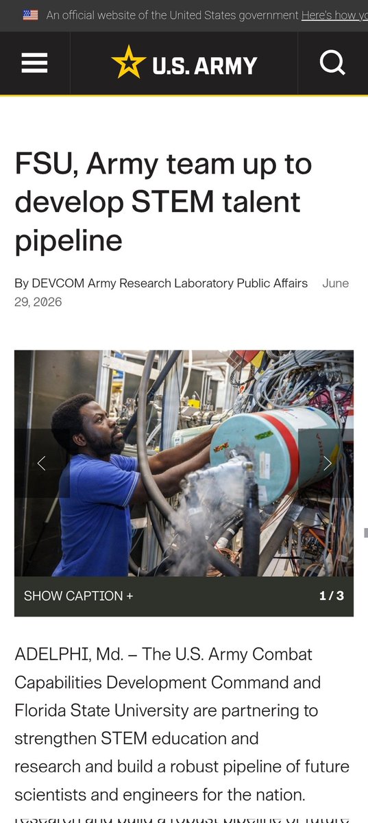 SamdGreat01's tweet photo. As seen on US government website 

Nuclear Physics research 🤝 Military research https://t.co/saCtD081BJ