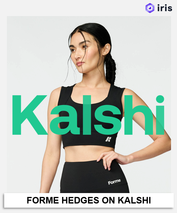 drewfallon12's tweet photo. FORME SCIENCE BECOMES THE FIRST E-COM BRAND TO HEDGE RISK ON KALSHI

This one's clever from a financial engineering standpoint.

Forme, the posture/recovery wearables brand worn by olympians and celebrities, ran a promotion. If clients buy anything through June 30 with code TEAMUSA, and if Team USA reaches the World Cup Final, they get 100% cashback.

The promotion was hedged on Kalshi, and reframes promotional risk as a tradeable financial instrument. Instead of discounting (which erodes margin permanently and trains price sensitivity), Forme offered the chance of a full refund tied to a real-world outcome.