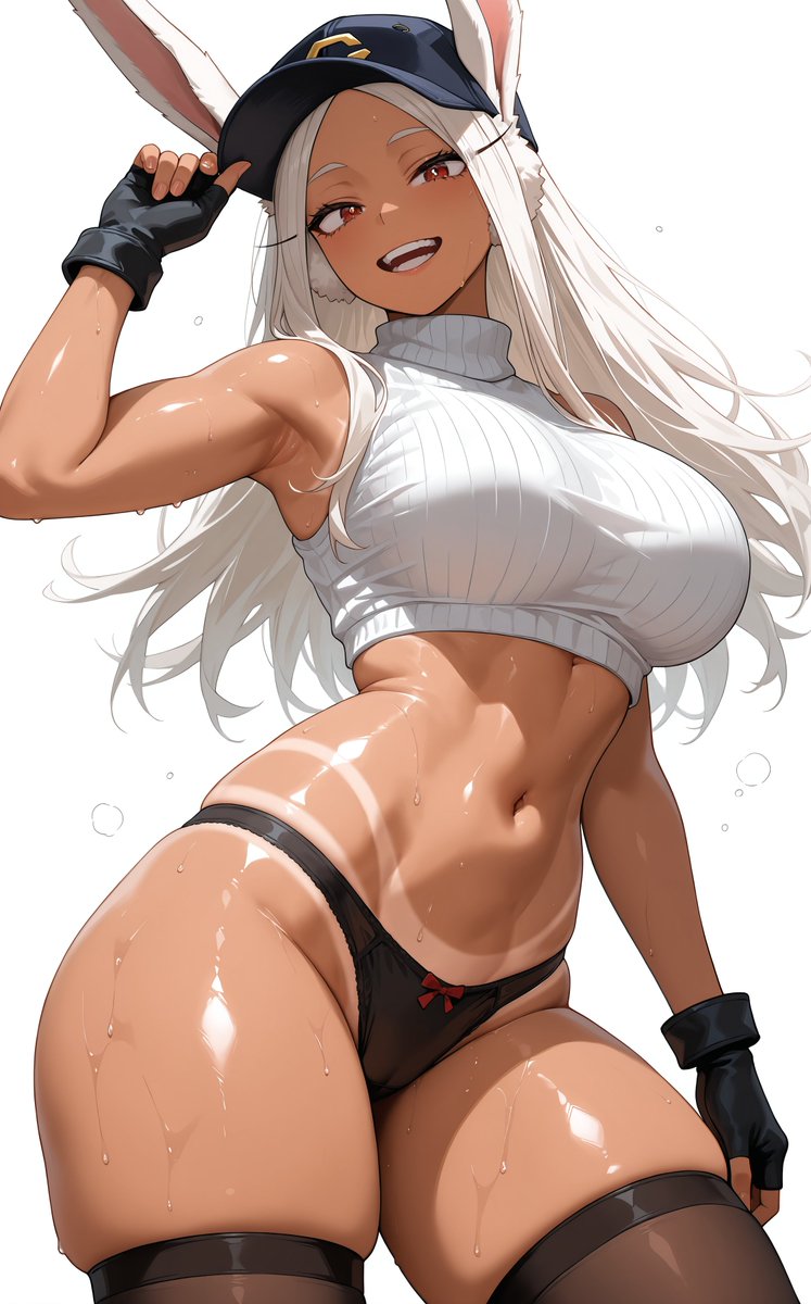 MidnightGi88701's tweet photo. Happy #TomboyTuesday! 🐇💪
Sweaty gym workout or showing off those cheeky tan lines? Which look of our favorite Rabbit Hero do you prefer? 👇
(Fully uncensored &amp; explicit sets are waiting on my Patreon! Link in the replies)
#Mirko #MyHeroAcademia #MuscleWaifu #AIart https://t.co/1iyvMsCWfi
