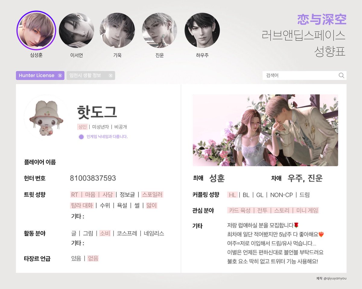 1dunn0c0de's tweet photo. #럽딥_트친소

기쁜 소식 듣고 뛰쳐나왔어요
5남주 얘기 하실 분 모집합니다 ♡ 
성인 분들만 모실게요! 무멘팔로 찾아갑니다 🫶 https://t.co/swnkmv62FJ