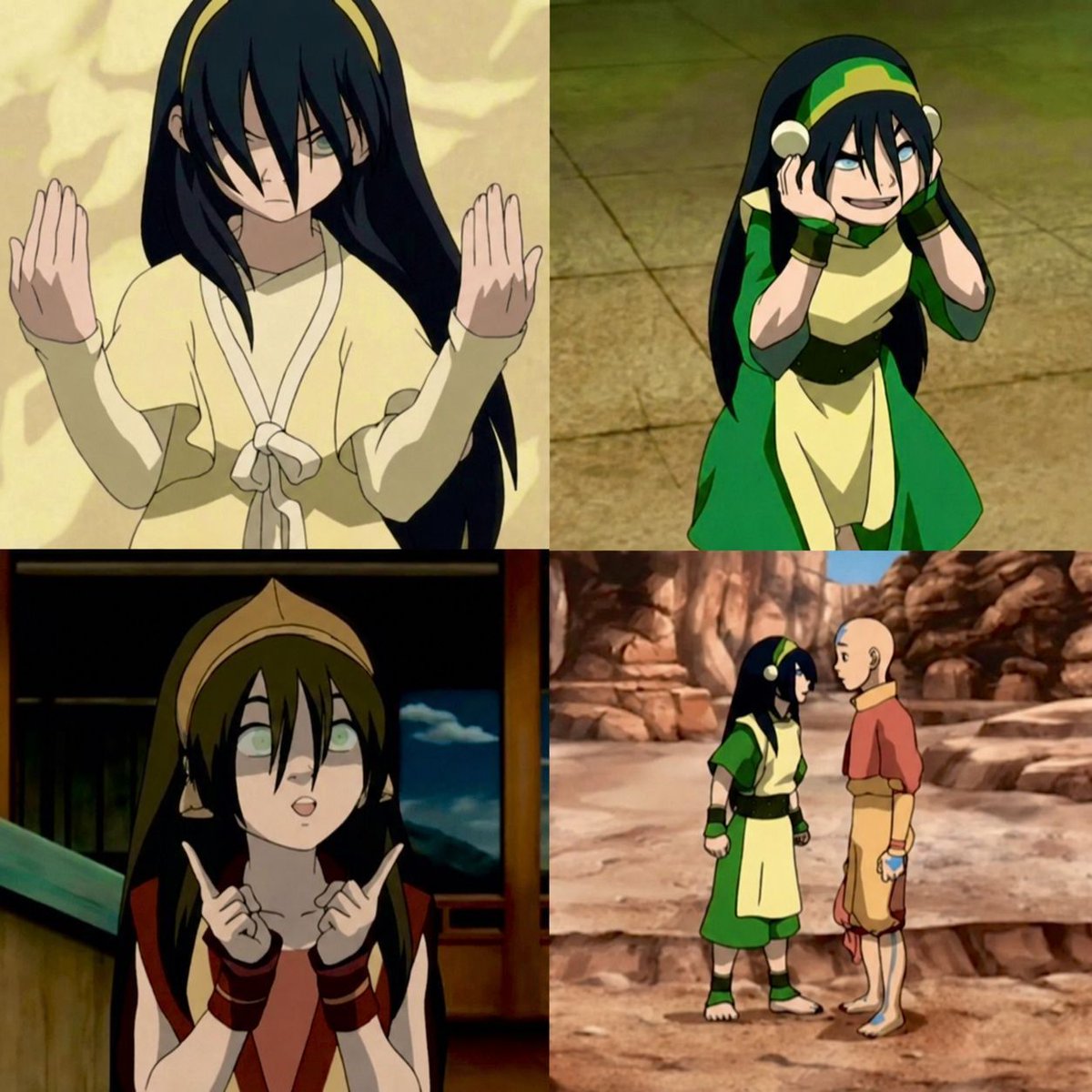 animeposts's tweet photo. Toph with her hair down >>> https://t.co/nPFMOyBy6D