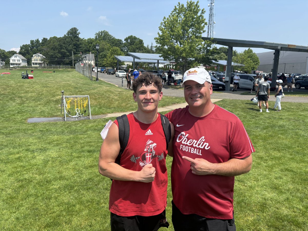 ErrityEamon's tweet photo. After a great conversation with @CoachJPont I’m extremely grateful and blessed to receive an offer from Oberlin College!!!
@bccoachvito @Yeo_Football 
@BergenCathFBall https://t.co/kC5yJYg6vj