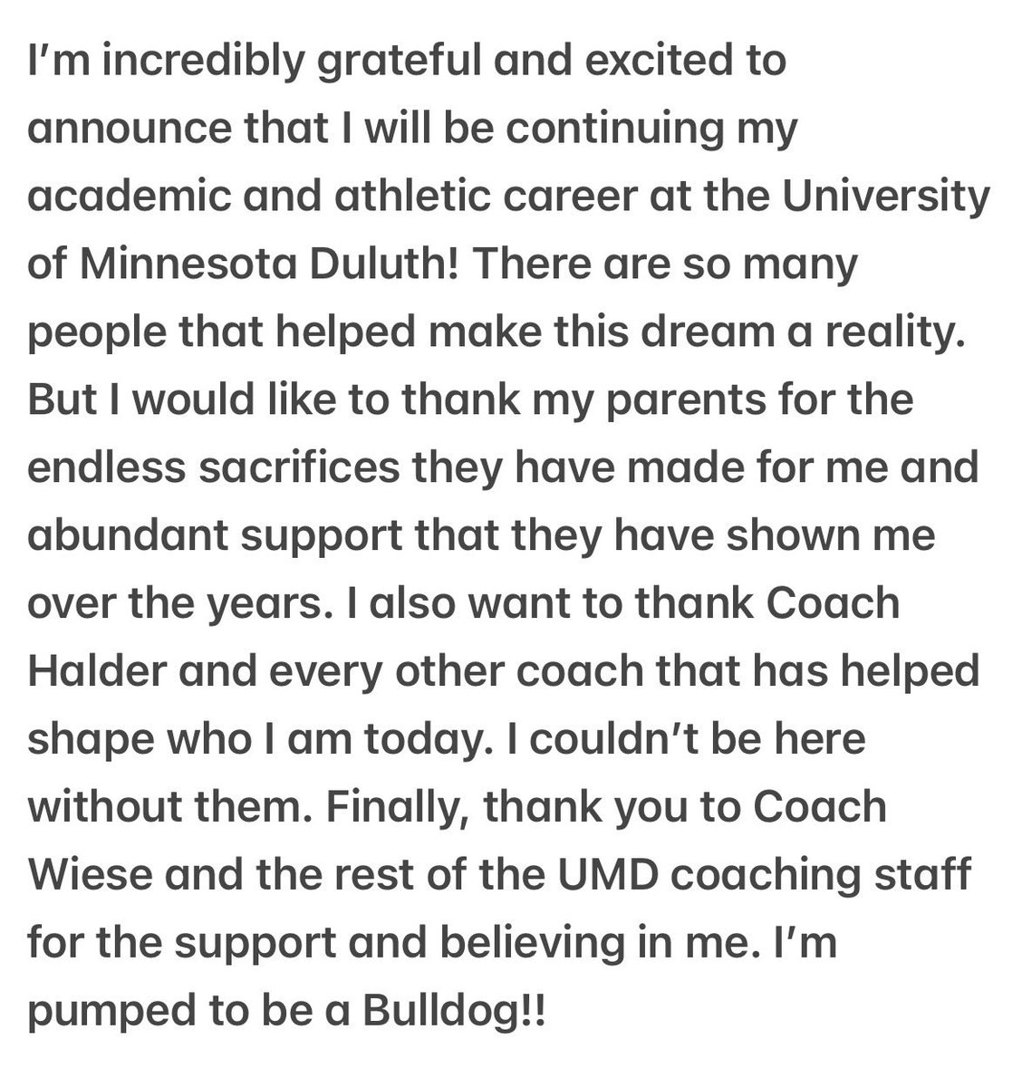 B_Nicklay's tweet photo. Committed!!! #EARNIT 

@CoachWiese @Gav_Robertson2 @Coach_Dill @CoachLukeOlson @UMD_Football

@ByronMNFootball @CoachHalder https://t.co/qD9UH7DdQE