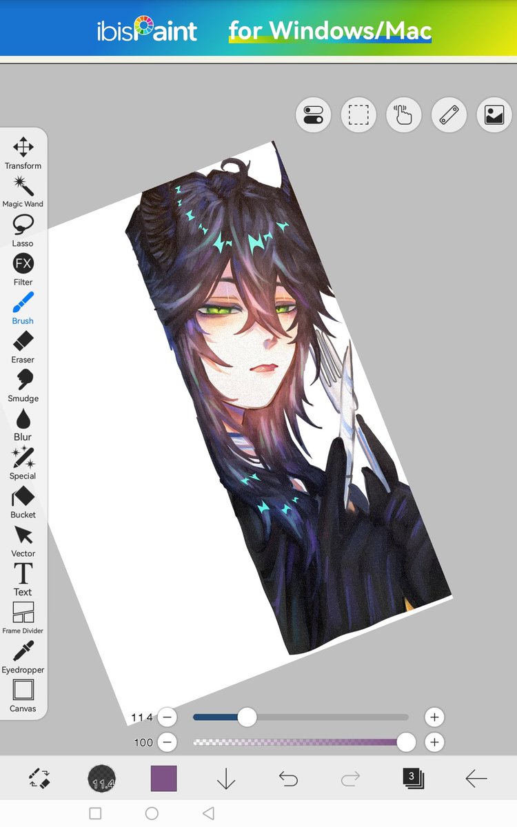 IKANKANN_'s tweet photo. Collab process. 

#malleus #twistedwonderland #artcollab https://t.co/3fvkyZBxRN