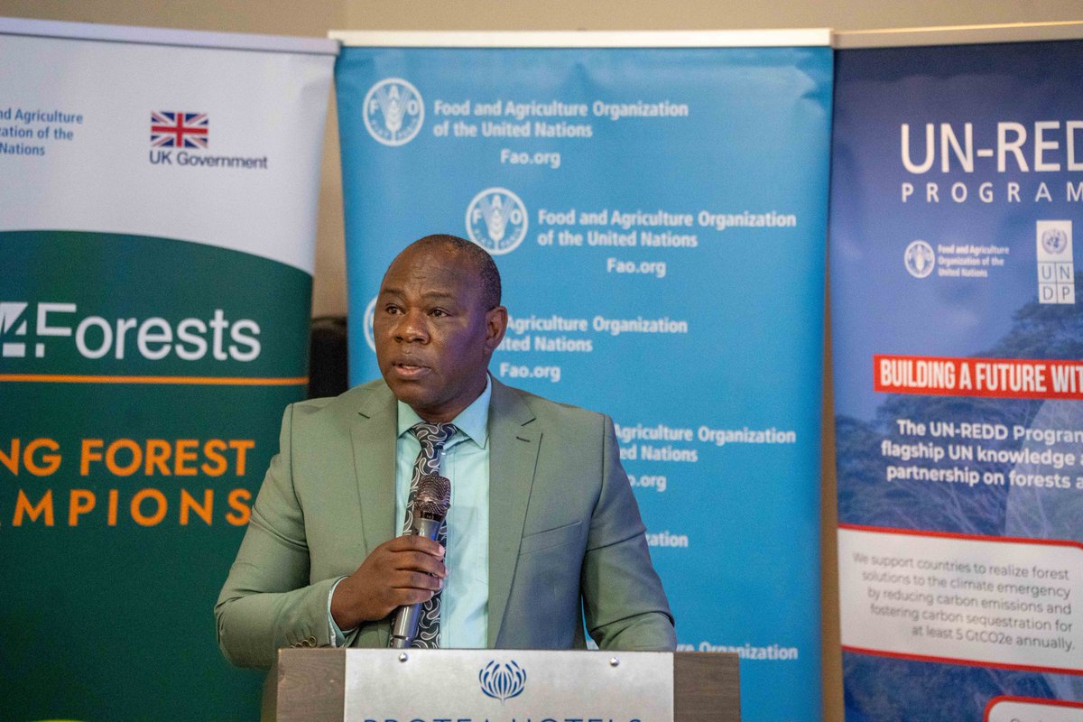 FAOZambia's tweet photo. 🇿🇲🌿 Earlier today in Lusaka, stakeholders came together to discuss how forest carbon projects are impacting communities.
🤝 Voices shared are shaping stronger safeguards & better governance.
@FAO @unredd @FAOForestry
@ZambiaMGEE
#AIM4Forests #Zambia #ForestCarbon https://t.co/akYbM4M6Tk
